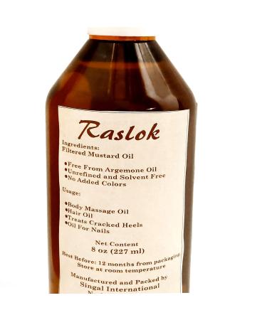 Raslok Mustard Oil 100% Pure & Natural Cold Pressed (8 Fl OZ) Aloe Vera Gel 100% Pure & Natural (7.76 OZ) Nourishing for Hair Skin & Massage Moisturizing & Hydrating Combo - Buy Online on GoSupps.com