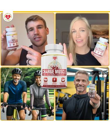 Natural Muscle Support Supplement - Herbal Recovery & Builder for Men & Women | Premium Formula for Growth Sleep & Cramp Relief | 120 Veggie Capsules - Buy Online on GoSupps.com