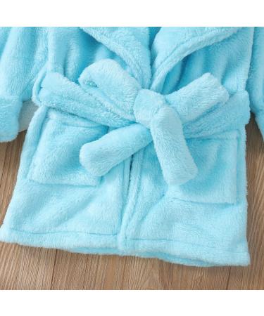 Soft Blue Jelly Baby Bathrobes for Toddlers | Flannel Nightwear & Pajamas | 5-6 Years - Buy Online on GoSupps.com