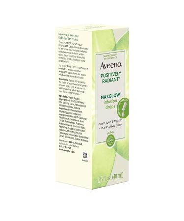 Aveeno Positively Radiant MaxGlow Infusion Drops - Soy & Kiwi Complex Serum 1.35 fl. oz - Buy Online on GoSupps.com