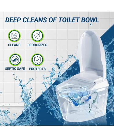 Toilet Bowl Cleaner Tablets - 30 Pack Automatic Bleach Cleaner for Deodorizing & Descaling | Effective Domestic Solution for Stubborn Stains - Buy Online on GoSupps.com