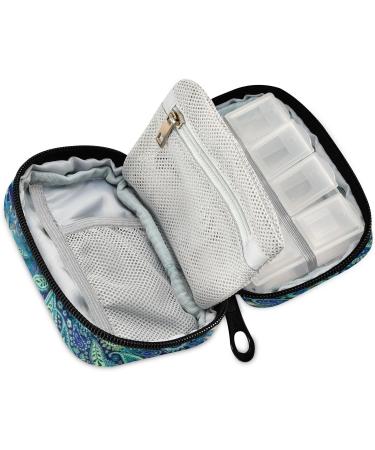 Buy Beautiful Peacock Travel Pill Organizer | 7-Day Weekly Pill Box & Vitamin Holder for Easy Medicine Management - Buy Online on GoSupps.com