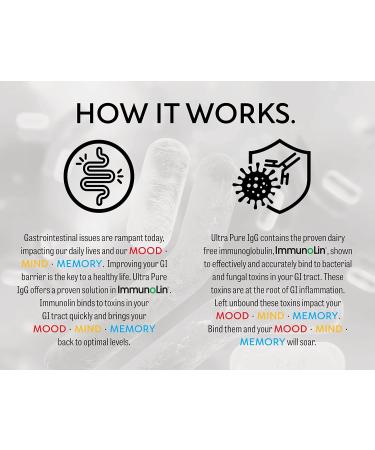 Brain Basics Ultra Pure IgG Supplement - Dairy-Free Supplement IgG-Immunolin Powder Blended Vitamin & Mineral Supplements 150g 60 Servings - Buy Online on GoSupps.com