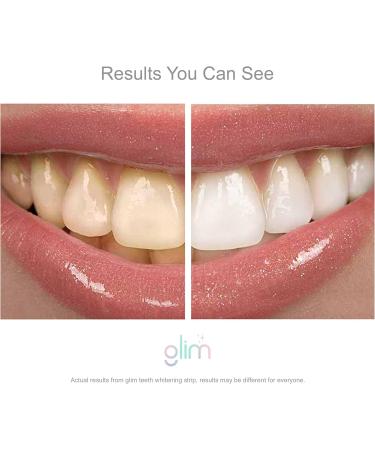 Glim Professional Teeth Whitening Strips| 42 Strips (21 Treatments) Hydrogen-Free Peroxide-Free Non-Toxic Dentist Recommended Sensitivity Free - Vegan & Cruelty Free - (Mint) - Buy Online on GoSupps.com