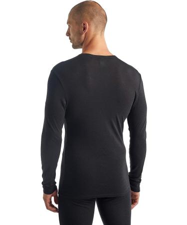 Icebreaker Merino Men's Standard 175 Everyday Long Sleeve Crewneck T-Shirt - Black - Size XL - Buy Online on GoSupps.com