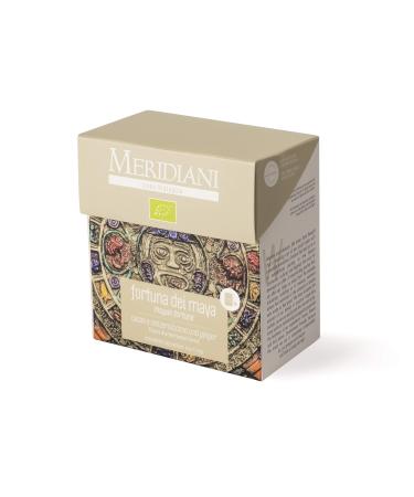 MERIDIANI Organic Cocoa and Ginger Tea with 15 Organic Fabric Filters - Fourtuna of the Maya - Spiced Cocoa Bean Tea - Meridiani Tea & Infusion