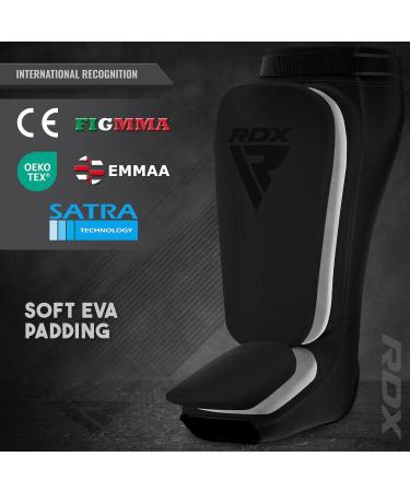 RDX Black Shin Protectors for Kickboxing Muay Thai & MMA - Ultimate Shin Guards for Sparring & Foot Protection - Buy Online on GoSupps.com
