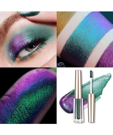 Multichrome Chameleon Liquid Eyeshadow | Chameleon Multichrome Makeup | Long Lasting High Pigment MultiChrome Eyeshadow Glitter for Girls Pochy 103 - Buy Online on GoSupps.com