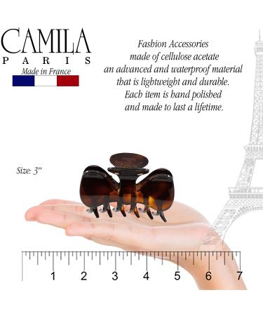 Camila Paris CP2421 Medium Bow French Hair Clip for Women - Tortoise | Stylish and Durable Hair Accessory Made in France - Buy Online on GoSupps.com