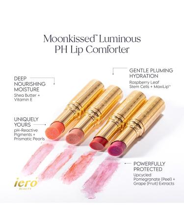 ier Beauty Luminous pH Lip Balm Moisturizing Vegan Tinted Lip Balm 3-in-1 Soothing Lip Serum + Plumping Balm + pH Reactive Tint Shea Butter & Vitamin E Made in Italy - 0.088oz Blood Moon Sheer Red w/Copper Red Shimmer - Buy Online on GoSupps.com