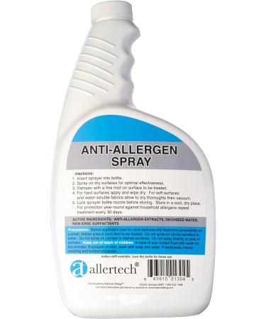 Allertech Anti-Allergen Solution 32oz Spray - Allergy Relief for Home and Bedding - Buy Online on GoSupps.com