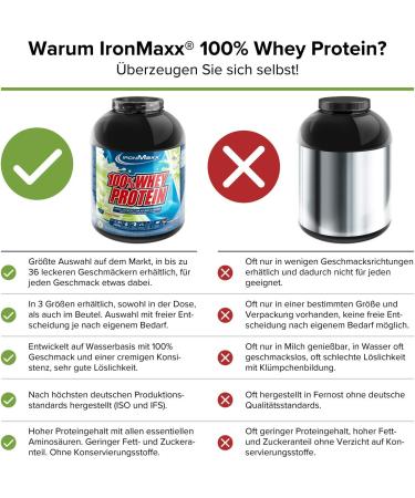 Buy Ironmaxx 100% Whey Protein Powder - Pistachio Coconut 2.35kg | Water-Soluble & Low Sugar | Variety of Flavors | International Shipping Available - Buy Online on GoSupps.com