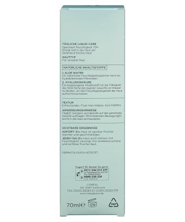 L'Or al Paris Hydra Genius Aloe Water - Hydrating Moisture Fluid for Sensitive Skin (70ml Pack of 2) - Freshness & Aloe Hyaluronic Acid Boost - Buy Online on GoSupps.com