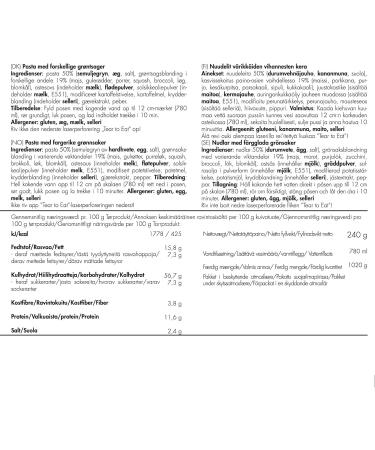 Trek'n Eat TrekN Eat Pasta with Colorful Vegetables PS1000+ Your highcalorie outdoor meal 1000+ kcal for trekking expeditions and emergency supplies - Buy Online on GoSupps.com