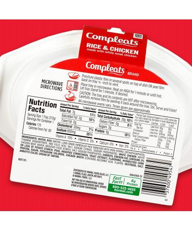 HORMEL COMPLEATS Rice & Chicken Microwave Tray  7.5 Ounces (Pack of 7) - Buy Online on GoSupps.com
