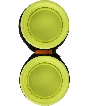 Petmate Silicone Duo Travel Bowl 1.5 Cup - Navy Blue/ Go Go Green - Buy Online on GoSupps.com