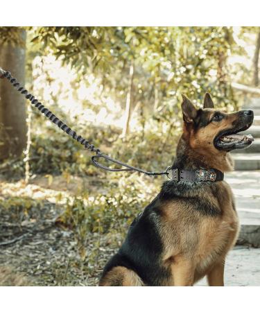 OneTigris Spring Loaded Dog Leash - Durable Nylon Adjustable 85.1cm to 118.1cm Grey - Perfect for International Shipping - Buy Online on GoSupps.com