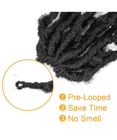 Yewell Butterfly Locs Crochet Hair 24 Inch 6 Packs - Soft Long Pre-looped Distressed Faux Locs Crochet Hair for Black Women, 1B Color - Pack of 6 - Buy Online on GoSupps.com