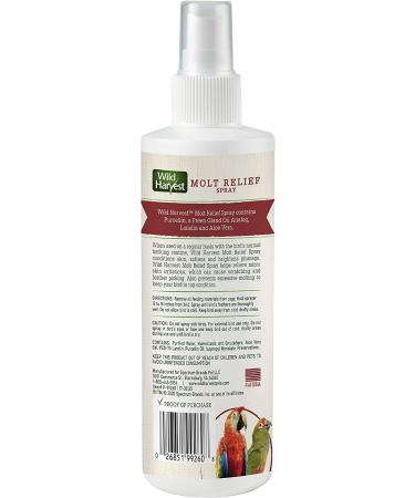Wild Harvest Molt Relief Spray for All Birds with Preen Gland Oil - 8oz - Buy Online on GoSupps.com