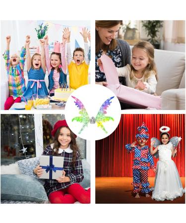 Light Up Fairy Wings | Lighted Stylish Butterfly Wings for Children - Theme Eye-Catching Dressing for Parade Theatrical Performance Dress Up Masquerade English Color Box Rechargeable Version  - Buy Online on GoSupps.com
