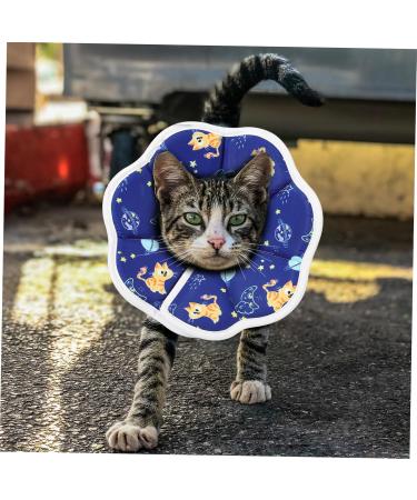 Sosoport Soft Cone for Cats Cat Donut Cat Cone Alternative Cat Cones After Surgery Waterproof Composite Cloth 26.00X26.00X0.70CM As Shown - Buy Online on GoSupps.com