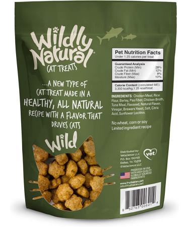 Wildly Natural Salmon Cat Treats - Healthy & Delicious Snacks for Your Feline - Buy Online on GoSupps.com