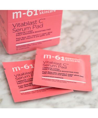 Shop M-61 Vitablast C Serum Pad - 30 Treatments of Super Glow with 15% Vitamin C E & Gallic | International Shipping Available - Buy Online on GoSupps.com