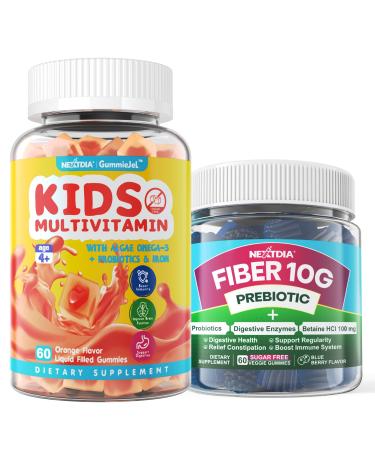 Nextdia Kids Multivitamin Gummeis + Fiber Gummies for Adults