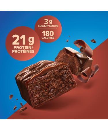 Pure Protein Bars - Nutritious, Gluten Free bar, made with Whey protein blend - low sugar, protein snack. Deliciously satisfying. Made in Canada, Chocolate Deluxe (Pack of 6) - Buy Online on GoSupps.com