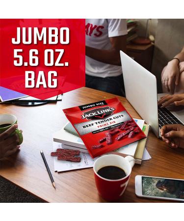 Jack Link's Tender Cuts Prime Rib Flavor 5.6 Oz Jerky Snack | 10g Protein, 70 Calories | Premium Beef, 96% Fat Free - Buy Online on GoSupps.com
