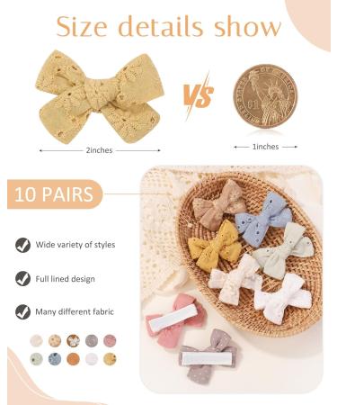 Jollybows 20 Pieces 5cm Baby Girls Hair Loops & Mini Clips | Cute Hair Accessories for Kids & Teens - International Shipping Available - Buy Online on GoSupps.com