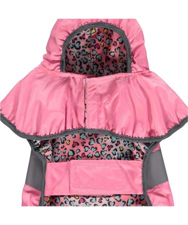 Spike and Stella Pink Raincoat for Dogs - Cute Patterned Lining | Size: Medium - Buy Online on GoSupps.com