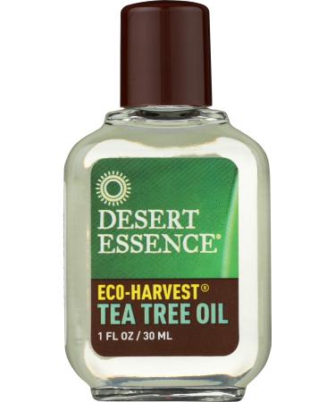 Desert Essence Eco Harvest Tea Tree Oil, 1 Fluid Ounce Tea Tree 1 Fl Oz