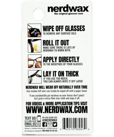 Nerdwax Slimline - Single | Stop Glasses from Slipping | As Seen on Shark Tank - Buy Online on GoSupps.com