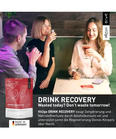 Buy Vit2go Drink Recovery (10 Sachets) - Electrolyte Powder Hangover Kit Refreshing Currant Flavor Hydration & Vitamins for Optimal Recovery - Buy Online on GoSupps.com