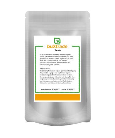 2 x 1 kg taurine - pure/without additives |Powder |Conditional-essential amino acid |Dietary supplement Sport |Vegan Nutrition |Buxtrade 2kg