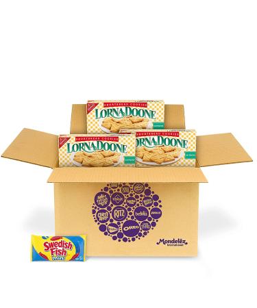 Lorna Doone Shortbread Cookies 3 - 10 oz Boxes - 30 Snack Packs + Bonus SWEDISH FISH Mini Candy - Buy Online on GoSupps.com
