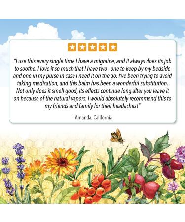 Badger Organic Headache Soother - Peppermint & Lavender 0.60 oz | Natural Relief - Buy Online on GoSupps.com