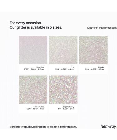 Hemway Biodegradable Eco Body Glitter | Cosmetic Safe | 100g Fine Grade | Mother of Pearl - Eco-Friendly Beauty - Buy Online on GoSupps.com