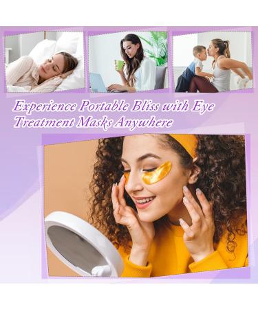 LZM Under Eye Gel Patches Natural Gel Eye Masks Under Eye Treatment Masks for Dark Circles Anti Wrinkle Puffy Eyes (Green Pink Gold) - Buy Online on GoSupps.com