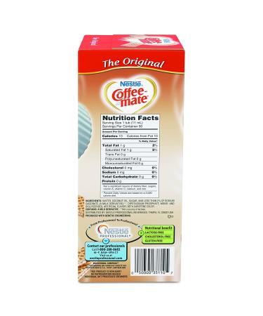 Nestle Coffee-mate Liquid Creamer Singles Original 0.38 Oz - Box of 50 Singles | Convenient Individual Portions - Buy Online on GoSupps.com
