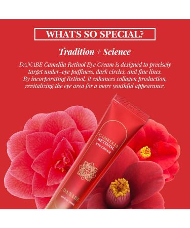 Camellia Retinol Eye Cream with Hyaluronic Acid | Hydrating Korean Eye Cream for Wrinkles & Dark Circles | Cruelty-Free - Buy Online on GoSupps.com