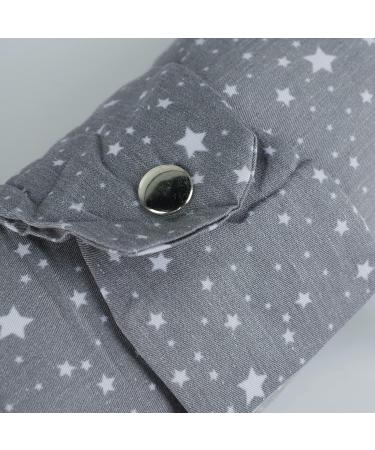 Qchomee Kids Car Travel Pillow - Head & Neck Support for Safe Travel - Grey Pentagram Design - Buy Online on GoSupps.com