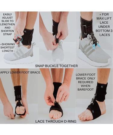 DOSH AFO Foot Drop Brace - Ankle Foot Orthosis Support for Men and Women - Left or Right AFO Brace for Walking - Ideal for Stroke, MS & More - Buy Online on GoSupps.com