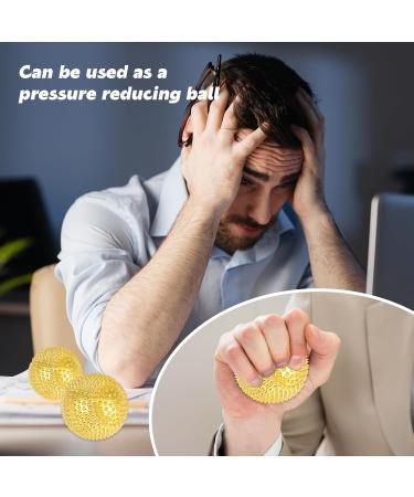 Magnetic Massage Ball Set - 6 Hedgehog Balls & 20 Acupressure Rings for Stress Relief | Gold Yoga Massage Tools - Buy Online on GoSupps.com