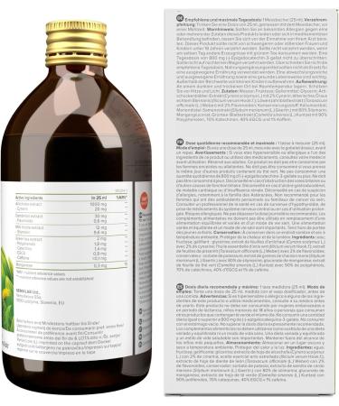 Hepafar Natural Liver Drink 500 ml pour 20 jours Avec du chardon-Marie du th vert du mangan se du pissenlit et de l'artichaut Nettoyage naturel Sensilab Detox Drink 1x - Buy Online on GoSupps.com