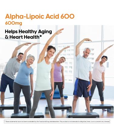 Doctor's Best Alpha-Lipoic Acid 600mg - Non-GMO, Gluten-Free, Vegan - Promotes Healthy Blood Sugar - 60 Veggie Caps - Buy Online on GoSupps.com