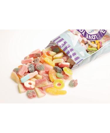 1kg Vegan Sour & Fizzy Sweet Assortment Pick n Mix Gift Bag - Large Bag of Sour Chewy Gummy Candy Jelly Treats - Halal & Vegetarian friendly - Buy Online on GoSupps.com