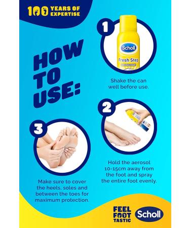 Scholl Fresh Step Antiperspirant Spray 96 gm (Pack of 2) Fresh 96 g (Pack of 2) - Buy Online on GoSupps.com