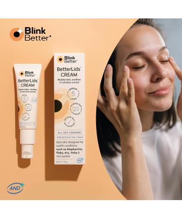 BlinkBetter Restore Eyelid Cream 3% Oat Extract & Ceramide Complex Soothing Hydration & Barrier Support for Dry, Itchy, Red, Sensitive, or Flaky Skin Around the Eyes All-Day Use 1oz - Buy Online on GoSupps.com